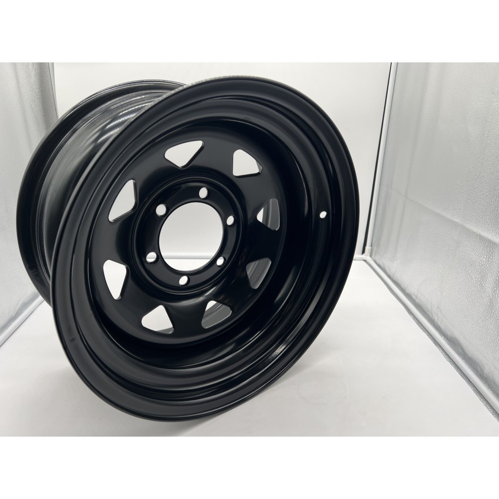 Jante Acier Goss Modular Noire 8x16 - 6x139.7 ET-25, Alésage 110, Neuf Sous Emballage